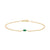 Emerald Floating Bracelet