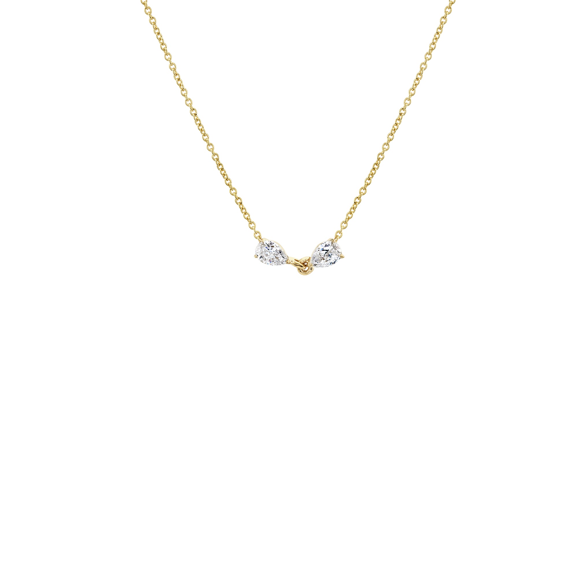 Mini Diamond Pears Necklace
