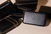 LM Embossed Leather Travel Jewelry Box