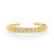 Fluted Bar White Diamond Carre Cuff