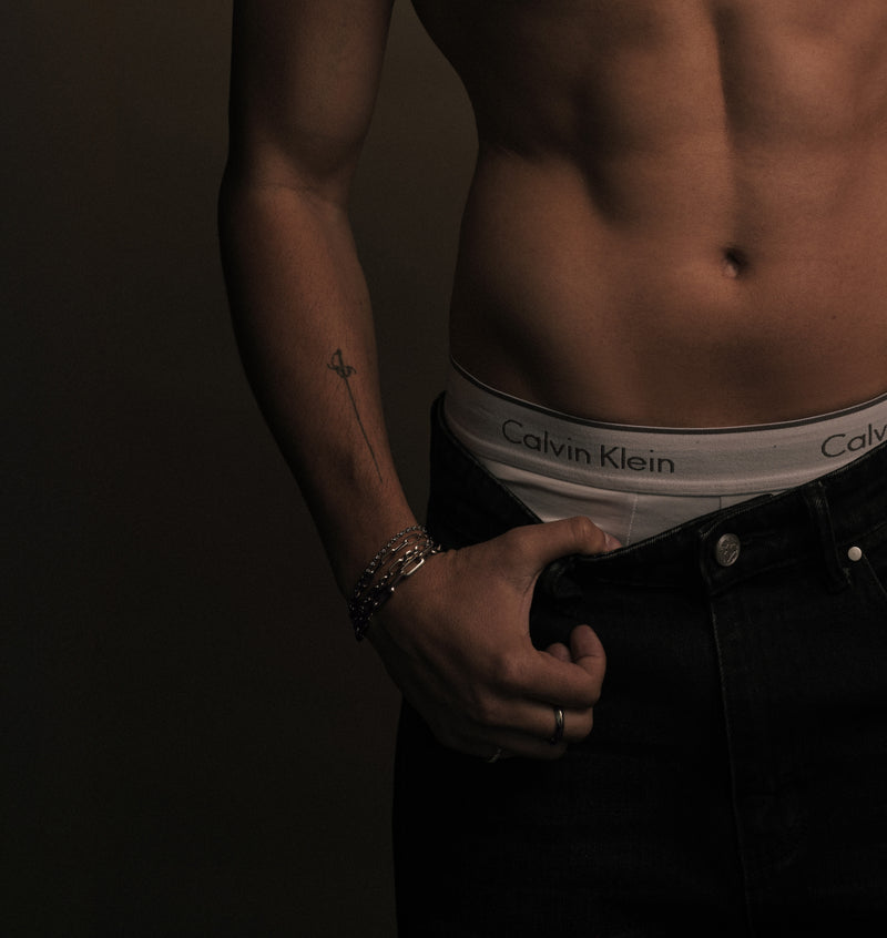 8" Knife Edge Oval Link Chain Bracelet