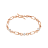 Figaro Diamond Station Bracelet