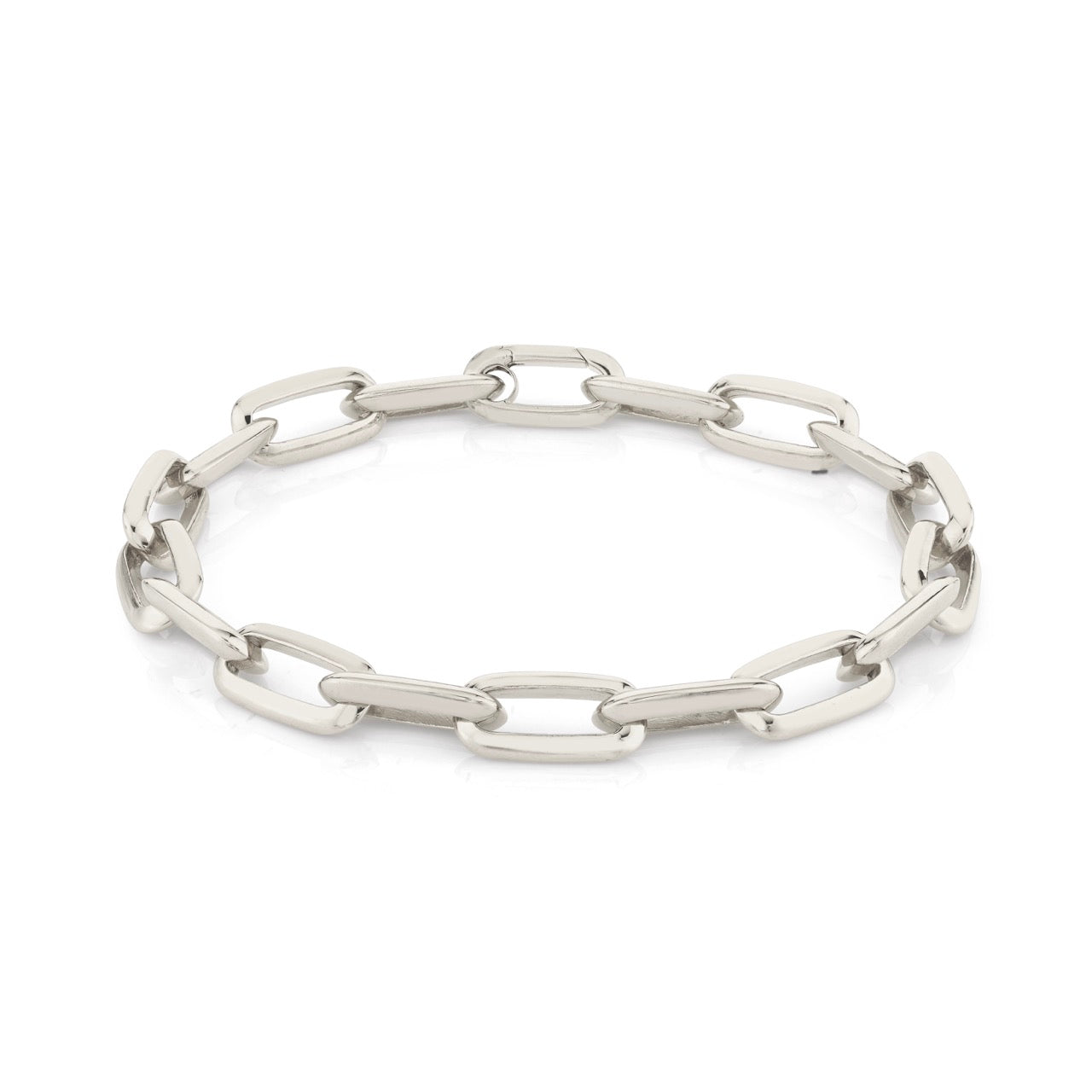 Silver Chubby XL Link Knife Edge chain Bracelet
