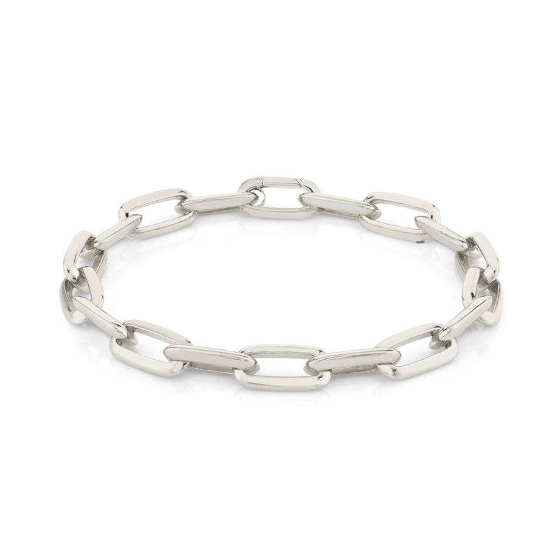 Silver Chubby XL Link Knife Edge chain Bracelet