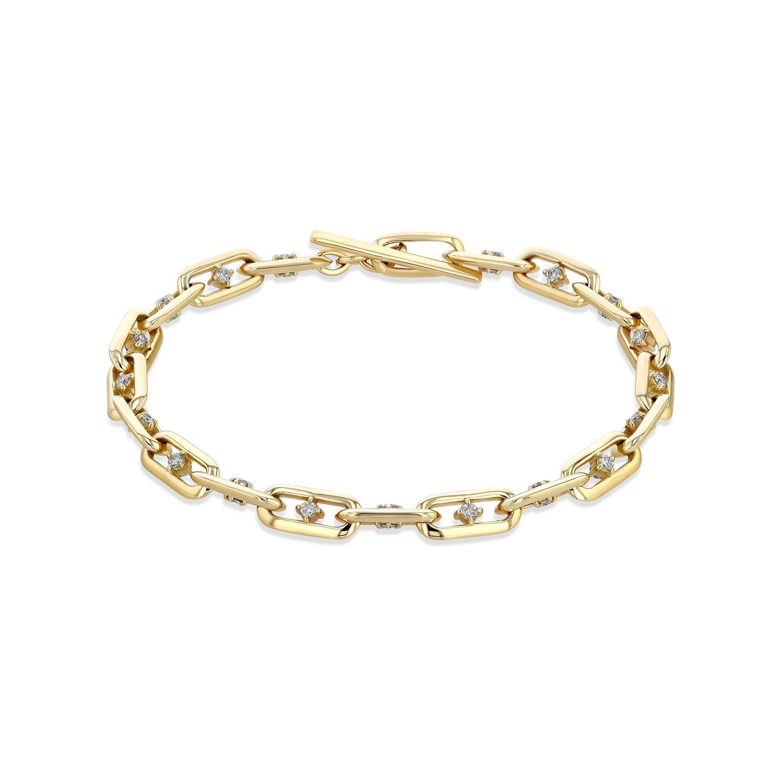 Signature Knife Edge Links with Double Sided Diamonds