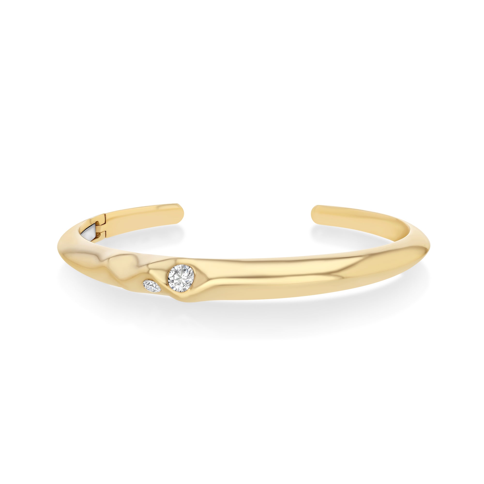 Scattered Diamond Liquid Gold Cuff