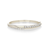 Crescent Bangle with Flip White Diamond Pavé