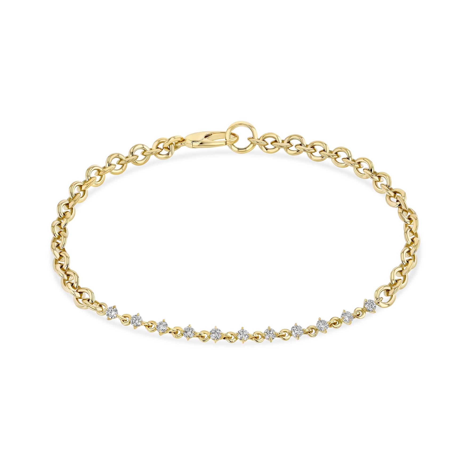 Leslie's 14K w/White and Rose Gold-plating Fancy Bracelet | Branham's  Jewelry | East Tawas, MI