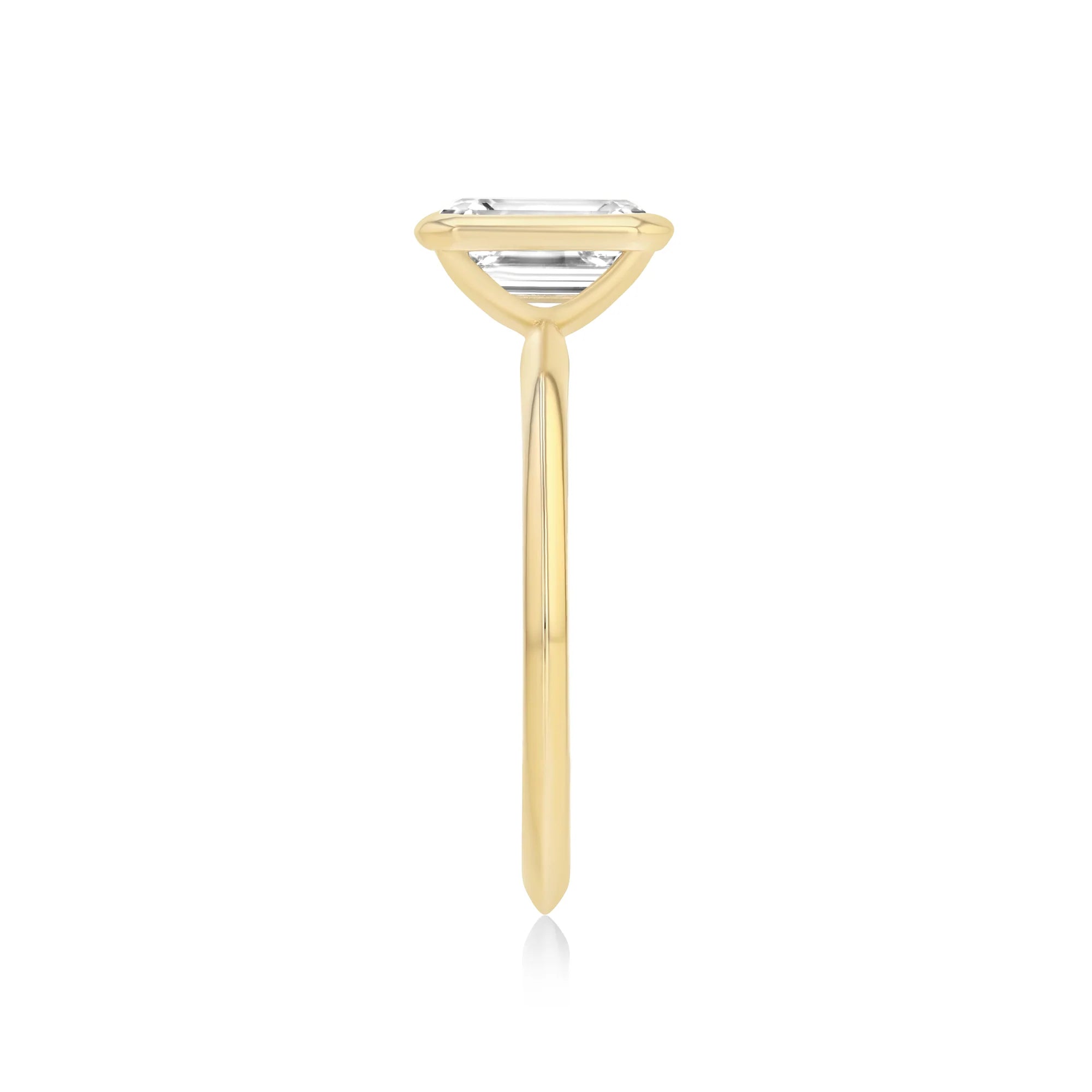 Bezel Setting with Signature Knife Edge Band