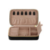 LM Embossed Leather Travel Jewelry Box