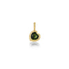 Dark Green Tourmaline Heart charm