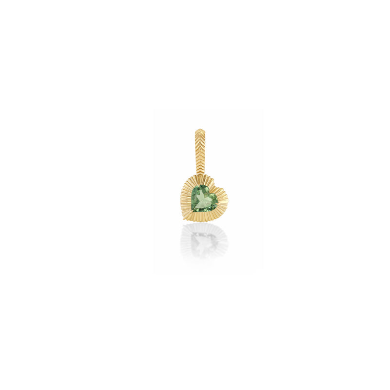 Light Green Heart Charm