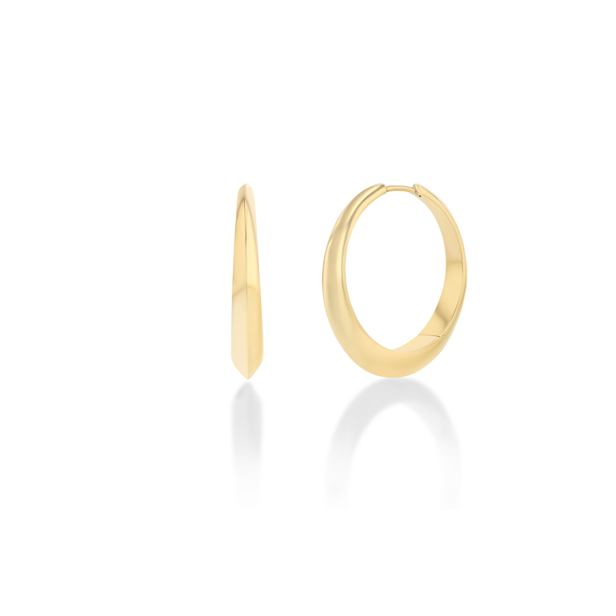 【LIZZIE MANDLER】CRESCENT HOOP 8.5 Large Thin Crescent Hoop - Lizzie Mandler