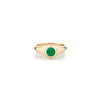 Knife Edge Pinky Birthstone Signet