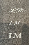 LM Embossed Leather Travel Jewelry Box