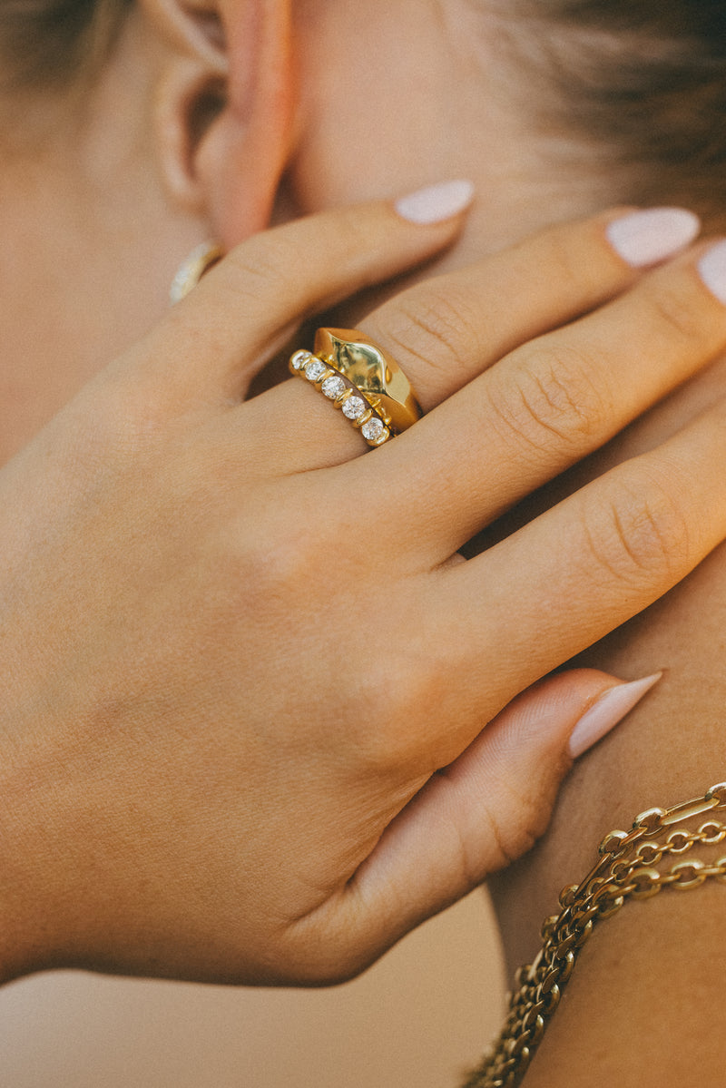 Large Liquid Gold Ring