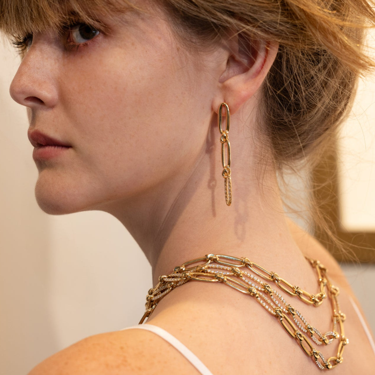 Model with Jewelry on