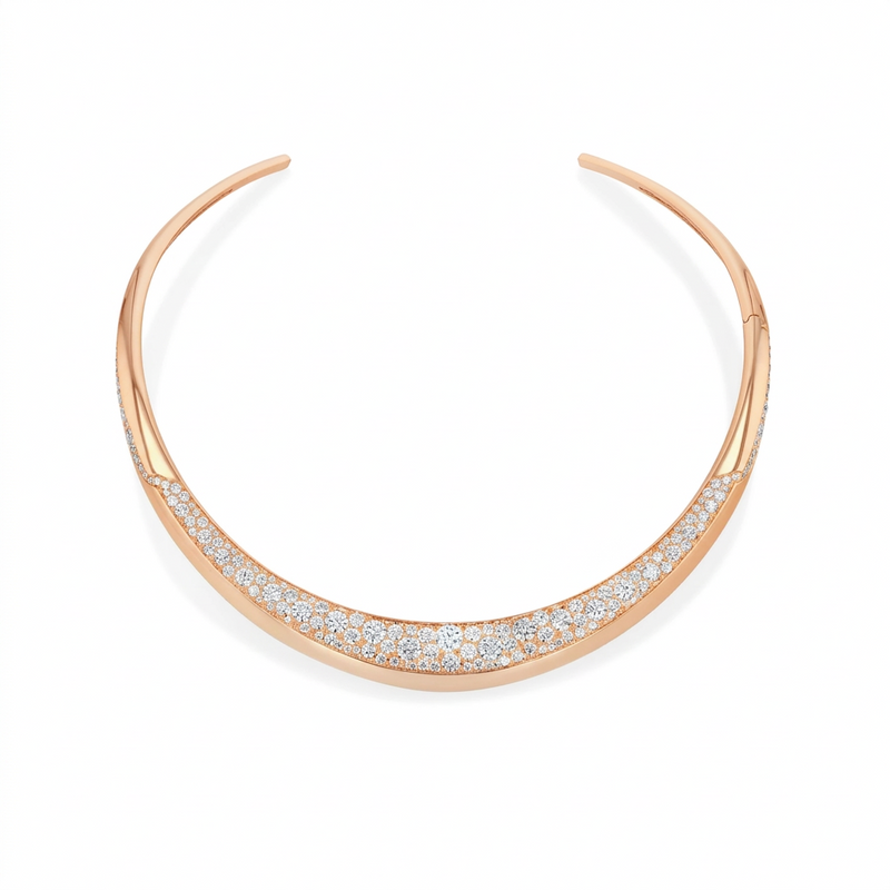 Contour Pave FORM Taper Collar