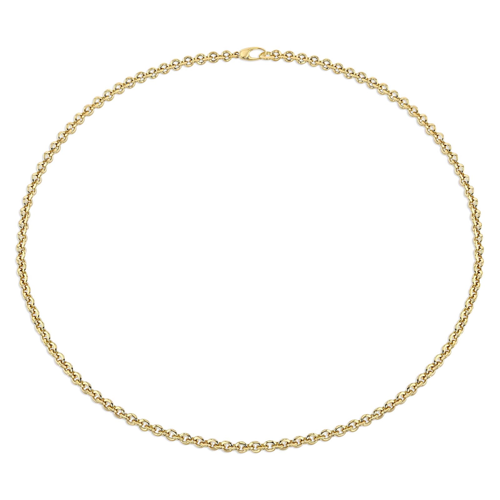 Knife Edge Micro Link Chain Necklace