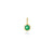 One Of A Kind Fluted Bezel Hexagon Emerald Charm