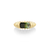 One Of A Kind Fluted Crescent Ring with Bi-color Tourmaline