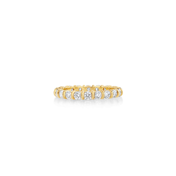 Small Fluted Bar Eternity Band Lizzie Mandler - Main Image