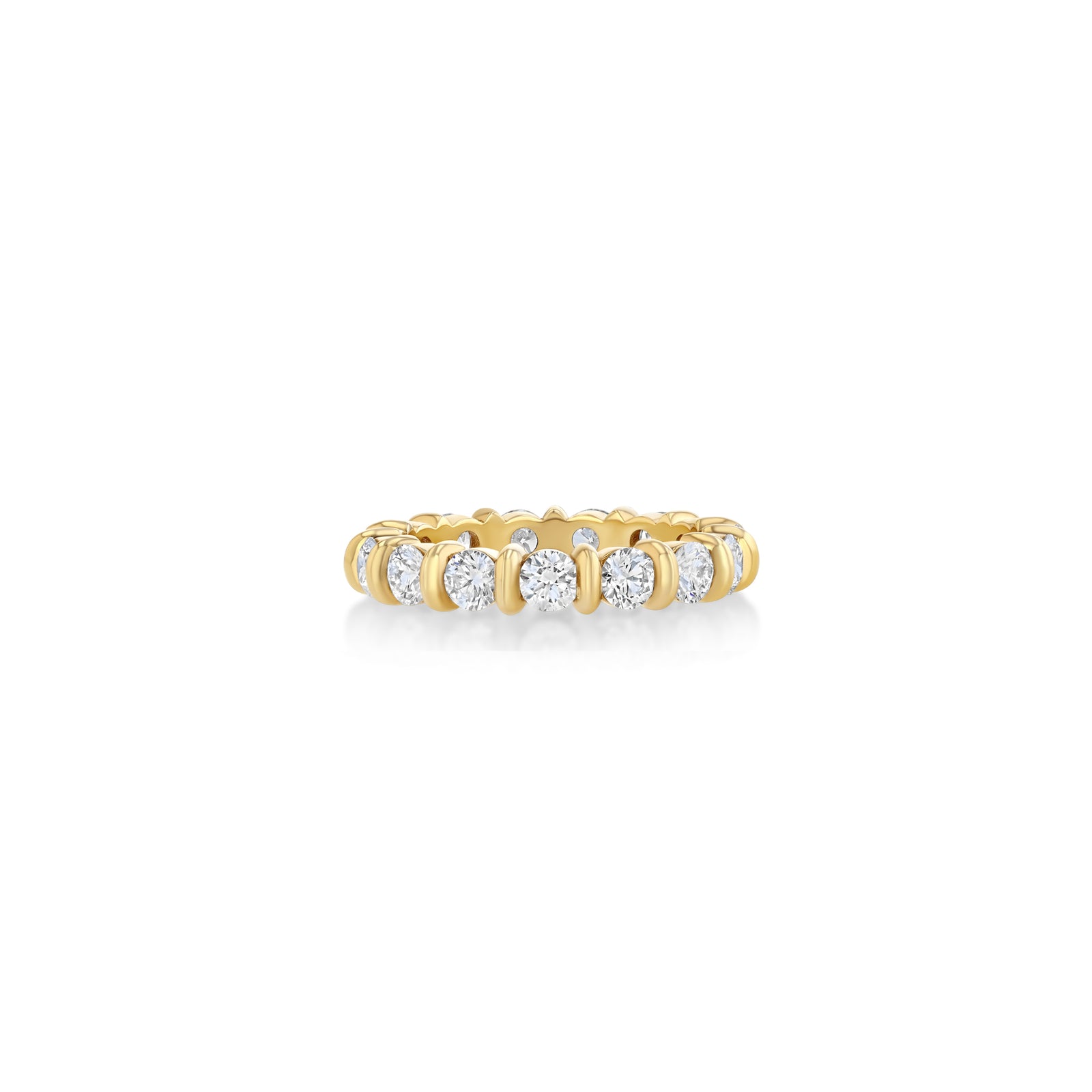 Medium Fluted Bar Eternity Band