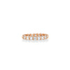 Fluted Bar Carre Diamond Eternity Band