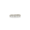 Fluted Bar Carre Diamond Eternity Band