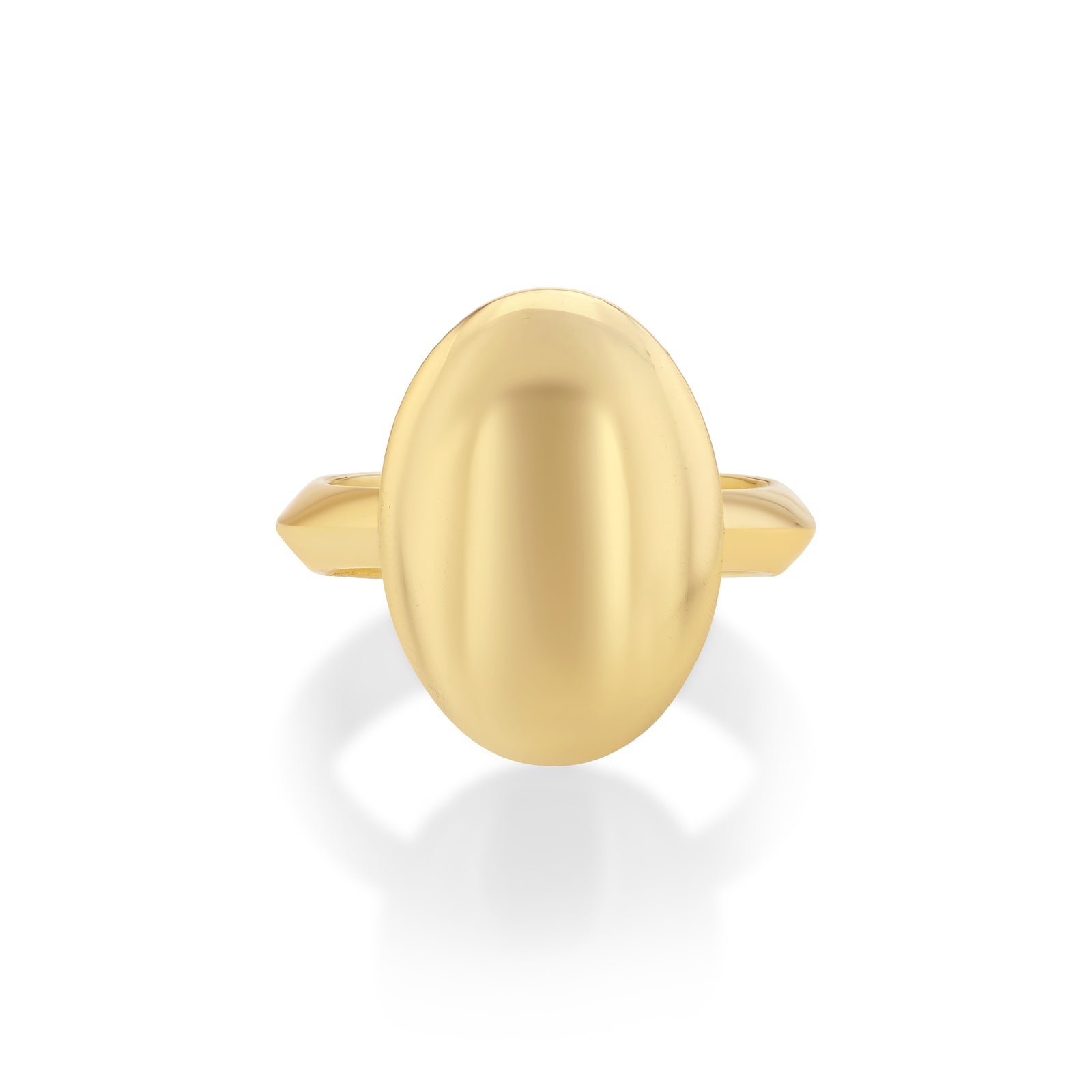 Large Stone Ring with Pave Shadow
