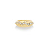 Liquid Gold Ring with Pave