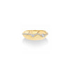 Liquid Gold Ring with Pave