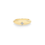 Crescent Ring with Carre Diamond