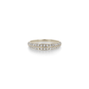 Petite Crescent Ring With Double Sided Pavé