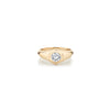 Knife Edge Pinky Birthstone Signet