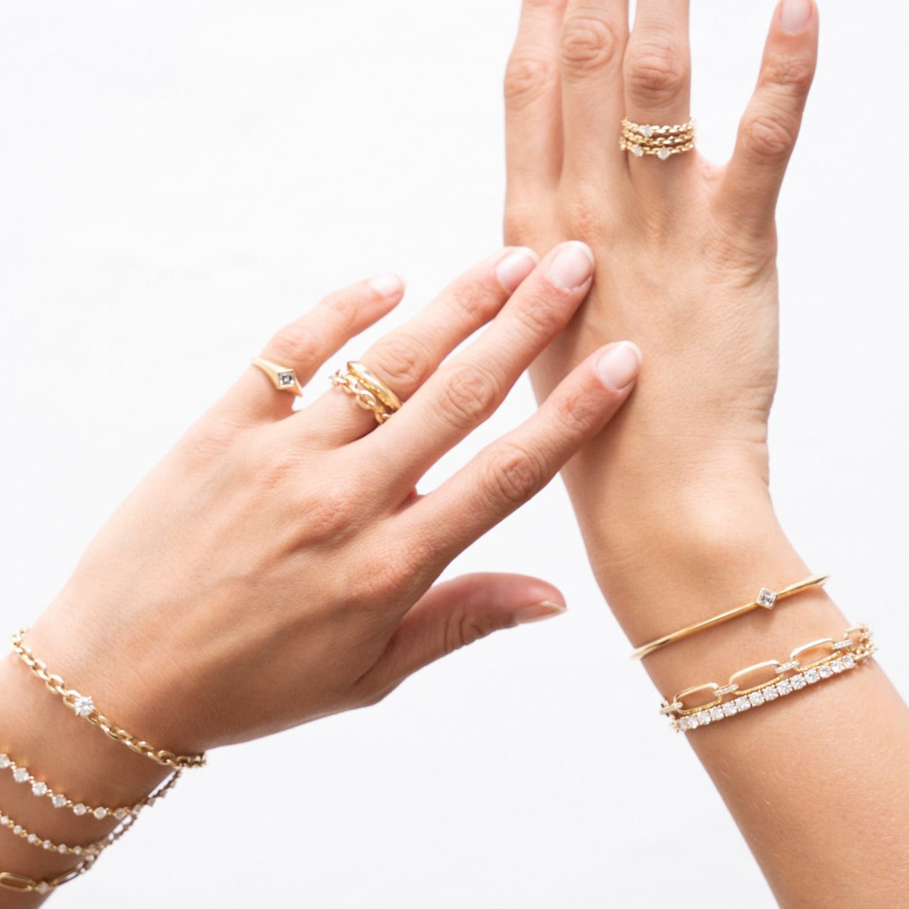 14K White Gold Moissanite Engagement Ring Unique Tiny Cluster Ring Bridal  Anniversary Gift - gardensring