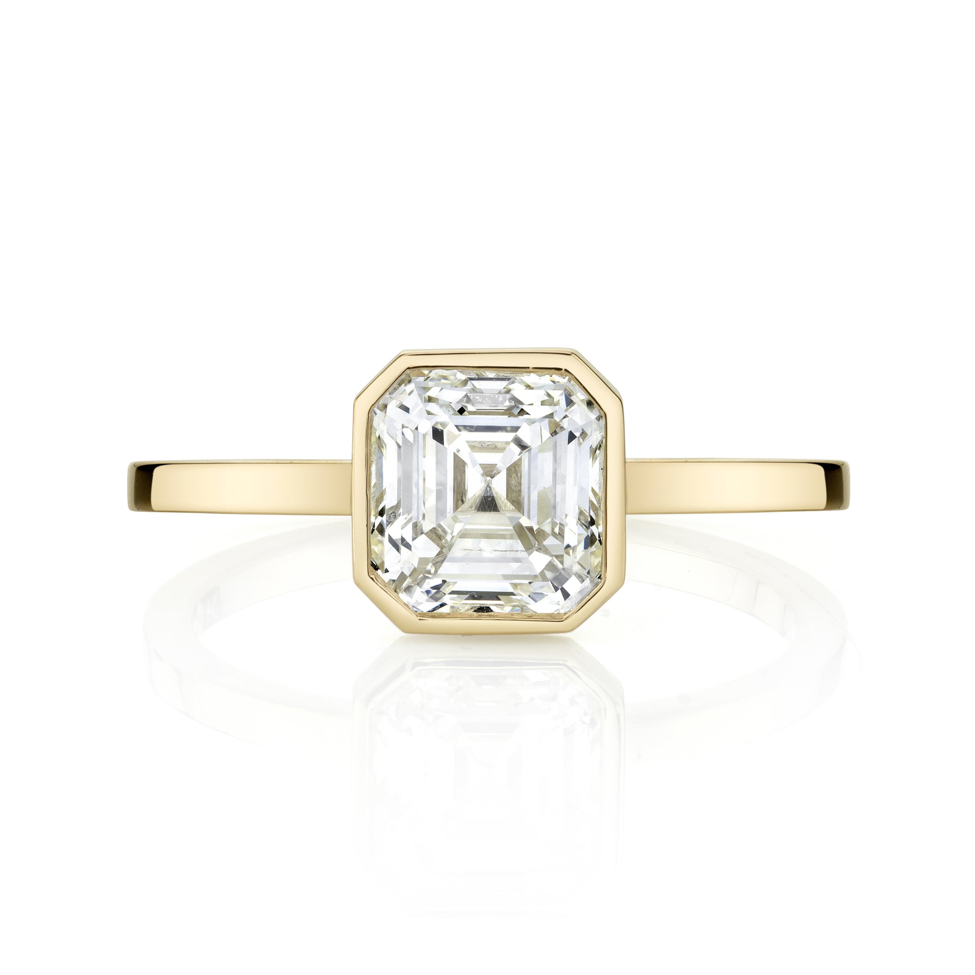 Asscher Cut Diamond with Square Band