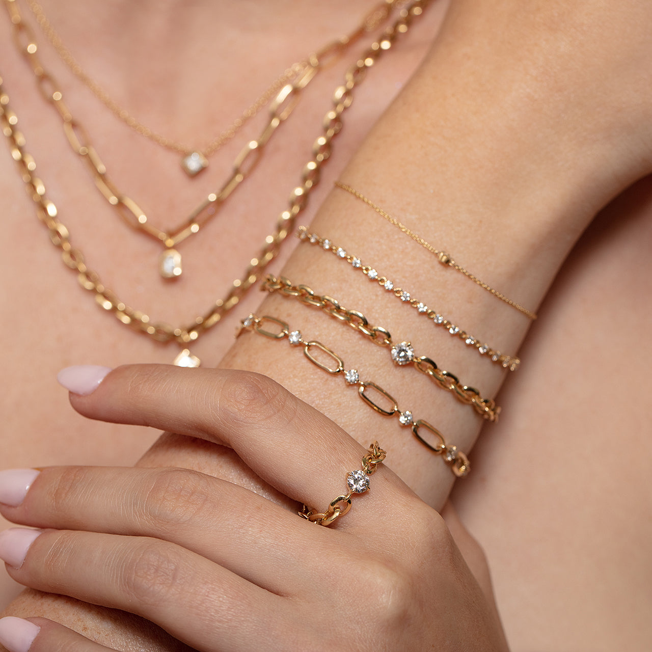 Diamond link bracelet Clearance