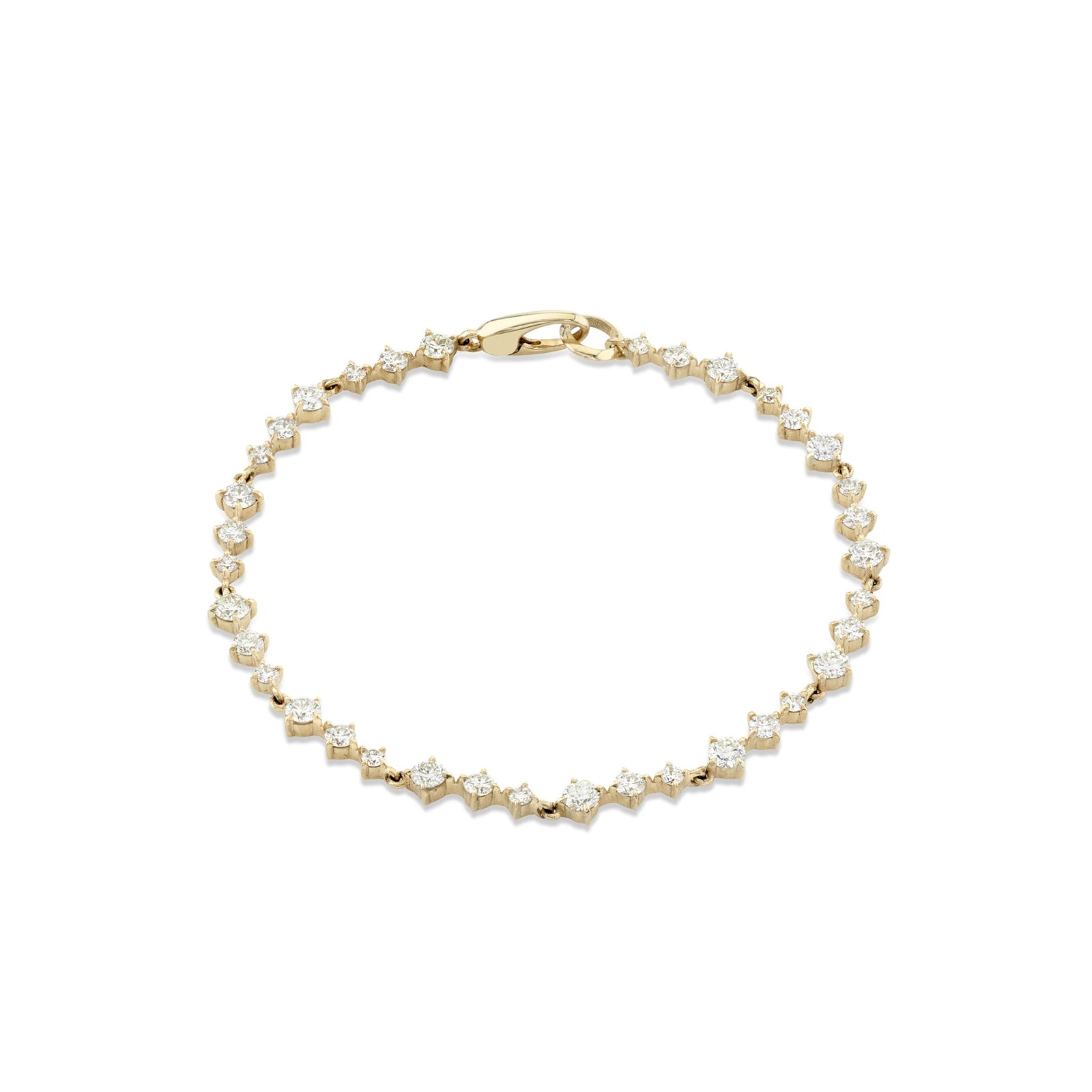 Eclat Wave Diamond Tennis Bracelet