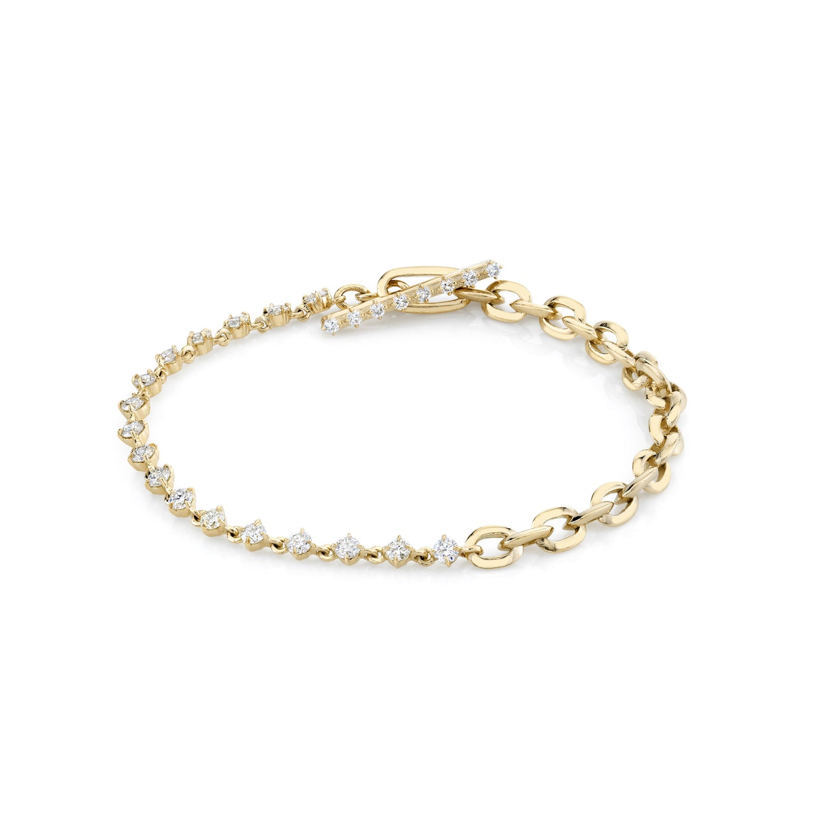 XS Link and Eclat Diamond Chain Bracelet