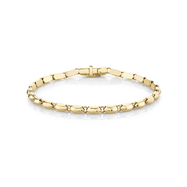 Lizzie Mandler Fine Jewelry 18kt yellow gold Cleo 3-row bracelet