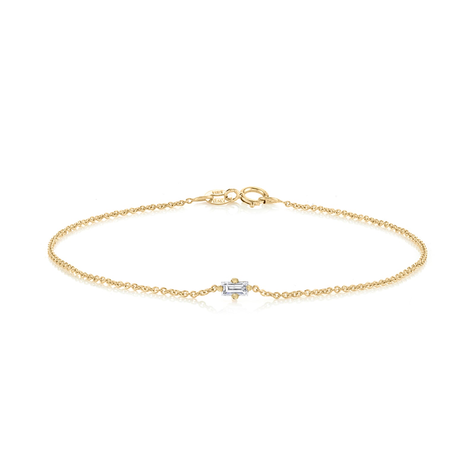 White Diamond Floating Bracelet