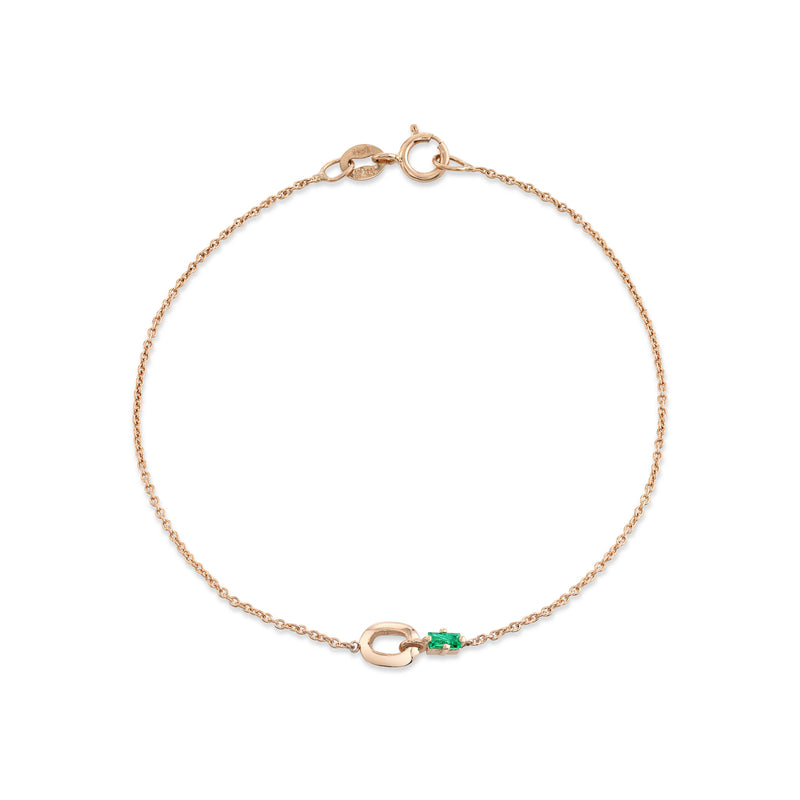 XS Link and Emerald Baguette Bracelet