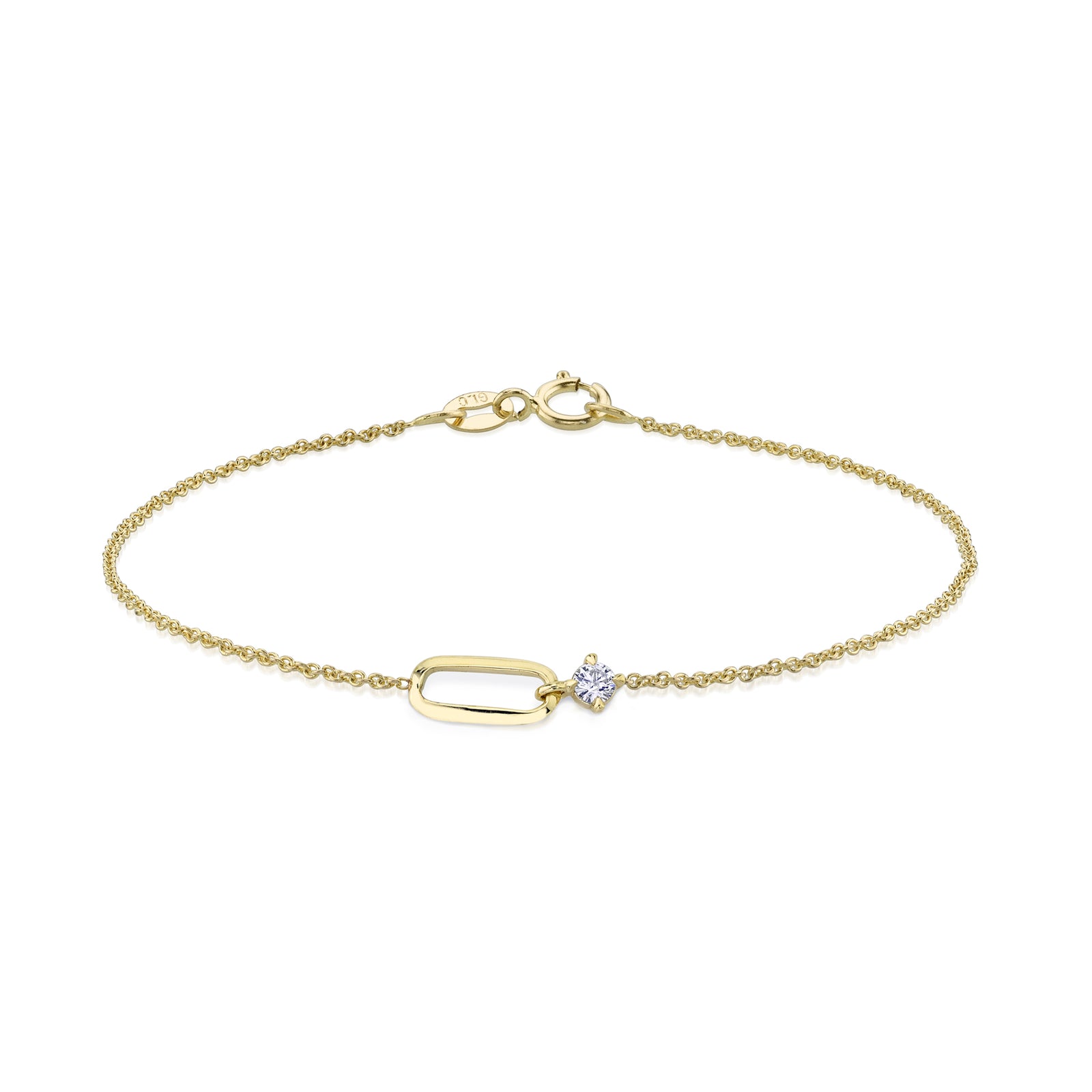 OG Link and Diamond Bracelet