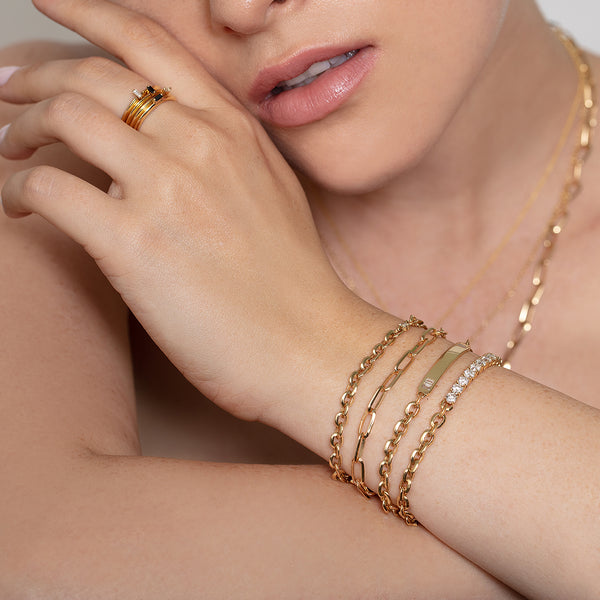 お買い得商店街 XS Knife Mandler Lizzie - Bracelet Link Oval Edge アクセサリー