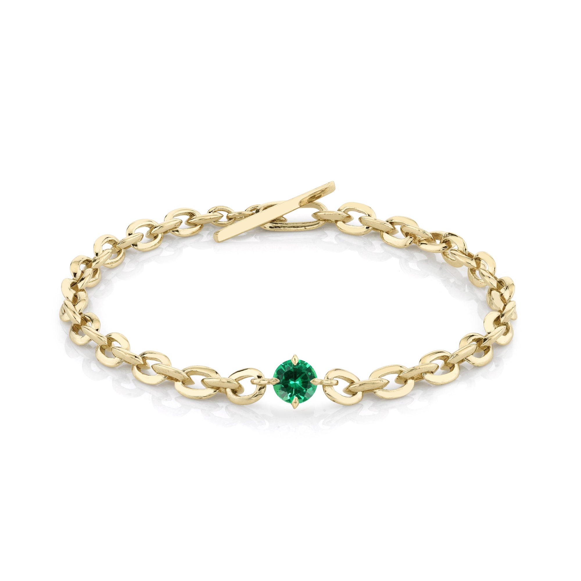 Natural Emerald White Topaz 925 Sterling Silver Tennis Bracelet Jewelr –  SHINE JEWEL