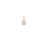 Mini Asscher Diamond Bezel Solitaire Charm