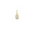 Oval Diamond Bezel Solitaire Charm