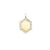 Large Baguette Border Hexagon Charm