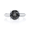 Signature Knife Edge Solitaire Band with Gray Diamond